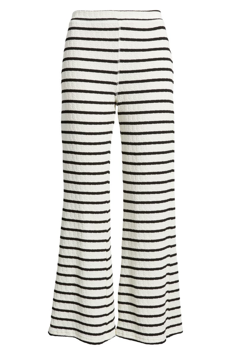 Rip Curl Bobbi Stripe Flare Pants, Main, color, Black/ Off White