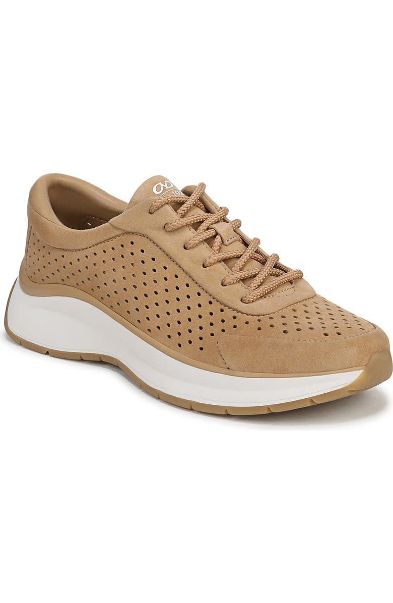 Naturalizer Perforated Sneaker, Main, color, Dune Dust Tan