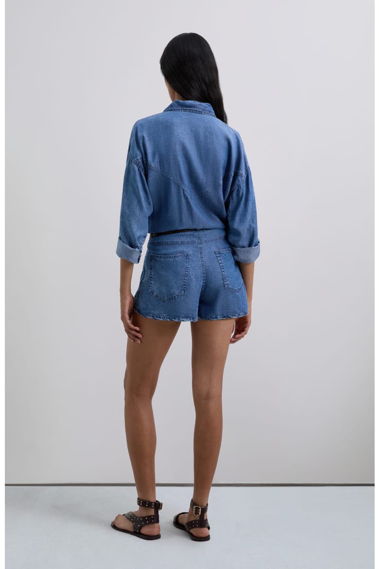 Short Tencel Jumpsuit, Alternate, color, Darkindigo