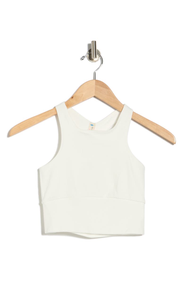 Free People Every Single Time Longline Sports Bra, Alternate, color, White