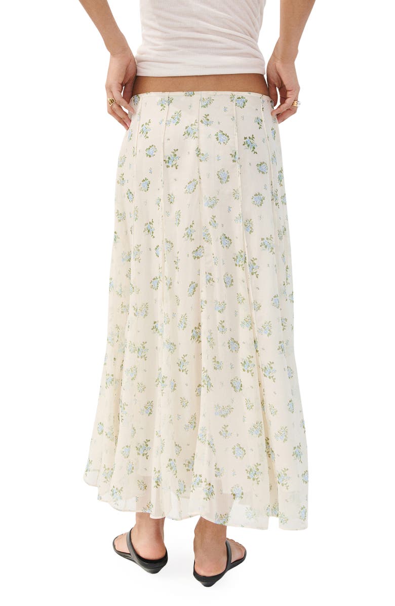 MANGO Falda Godet Pleat Skirt, Alternate, color, Off White