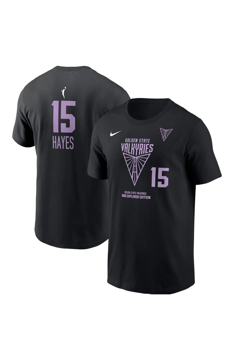 Nike Men's Nike Tiffany Hayes Eclipse Black Golden State Valkyries Explorer Edition Name & Number T-Shirt, Alternate, color, 