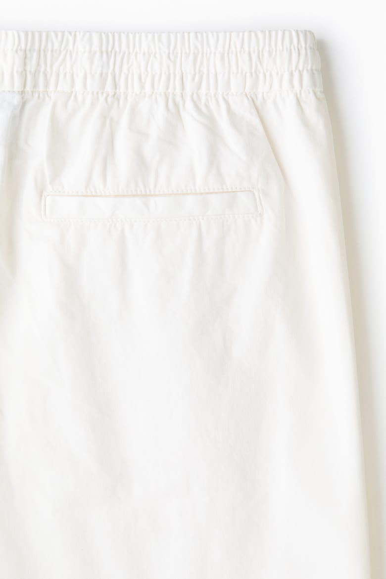 Relaxed Fit Cotton Shorts, Alternate, color, White