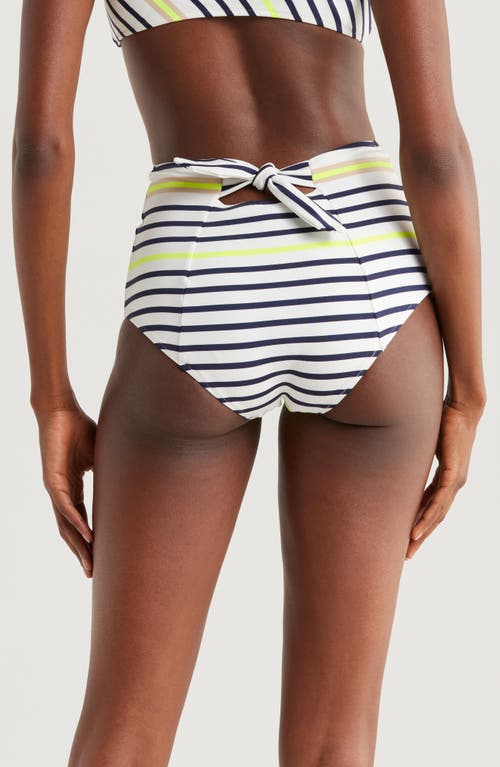 Lemlem Elsi High Waist Bikini Bottoms In Bahar Cream