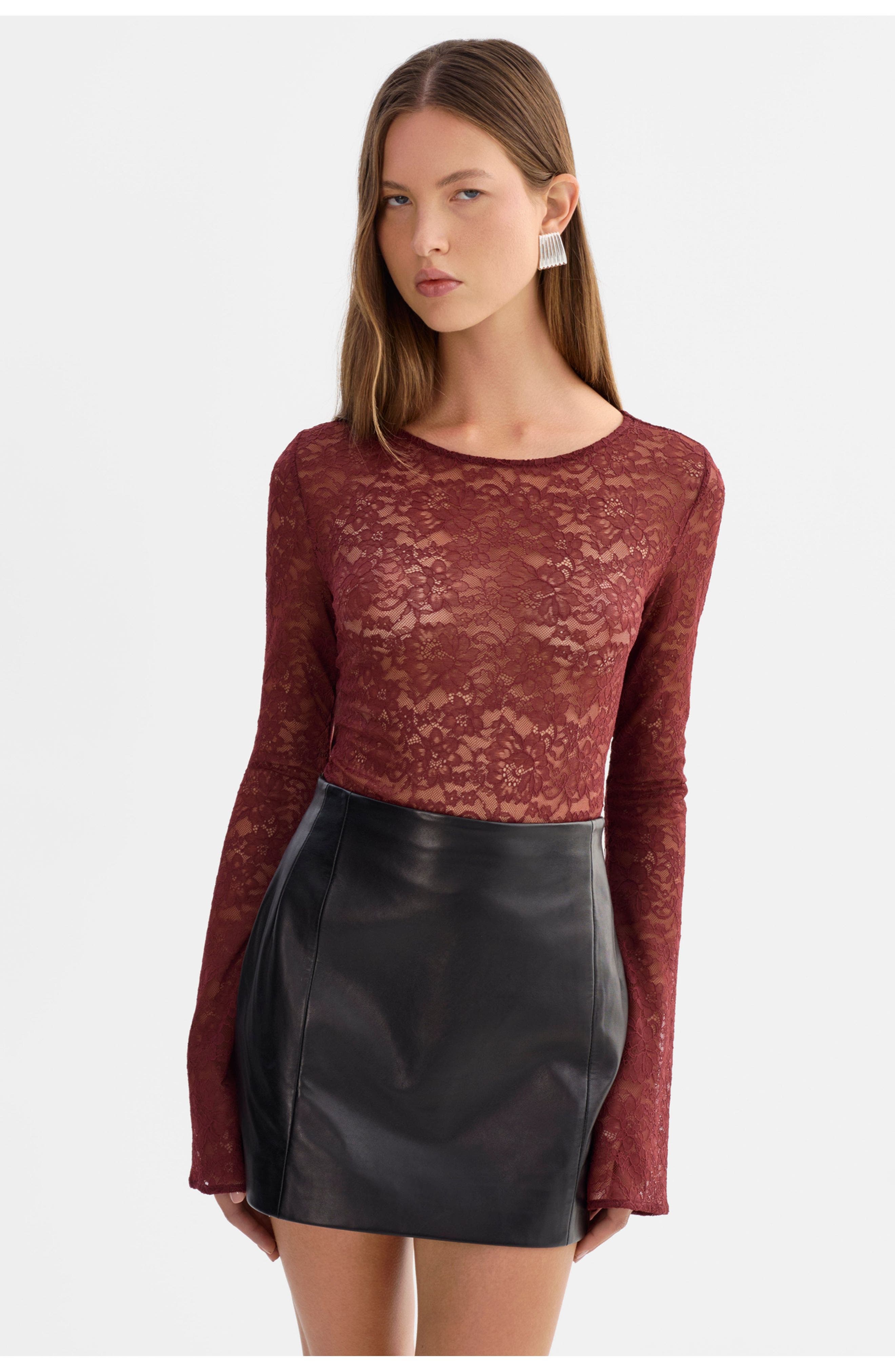 Amelia | Lace Long Sleeve Top - image 4