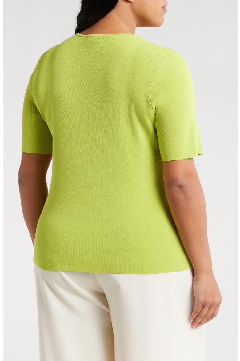 Short Sleeve Sweater, Alternate, color, LIME