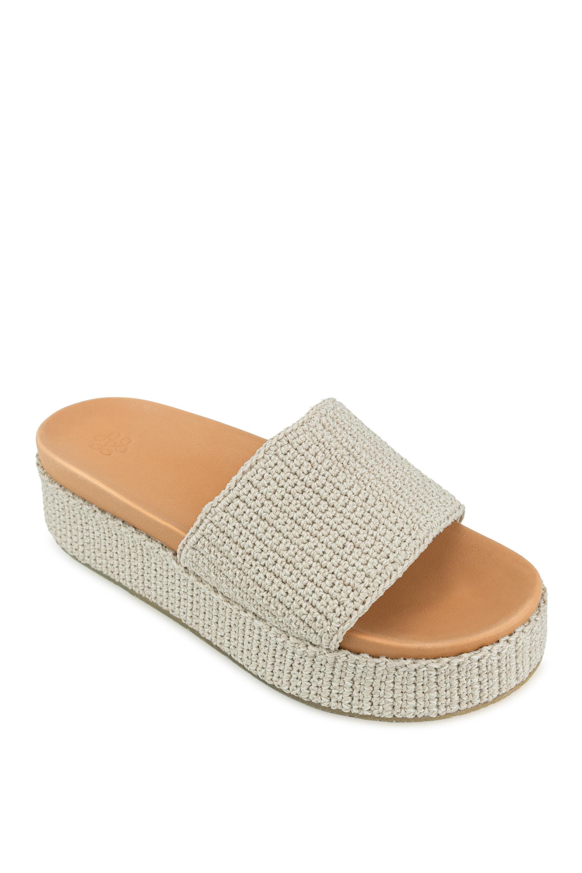 Olivia Slide Sandal, Alternate, color, Ecru