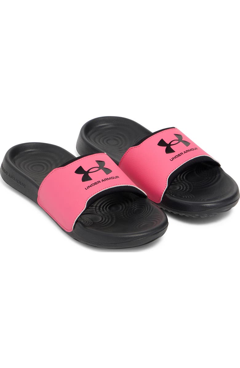 Under Armour Kids' UA Ignite Select Slide Sandal, Main, color, Black/ Pink