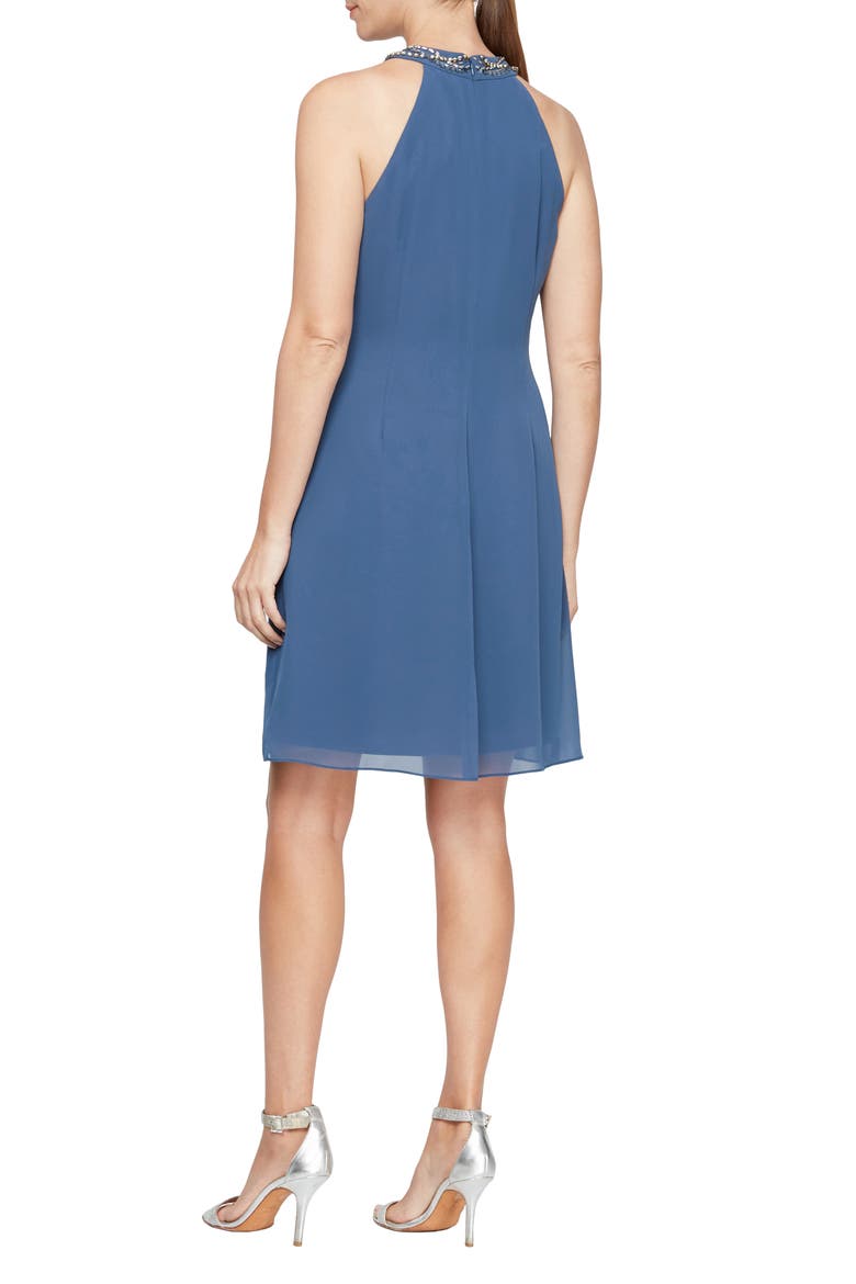Embellished Halter Dress, Alternate, color, WED
