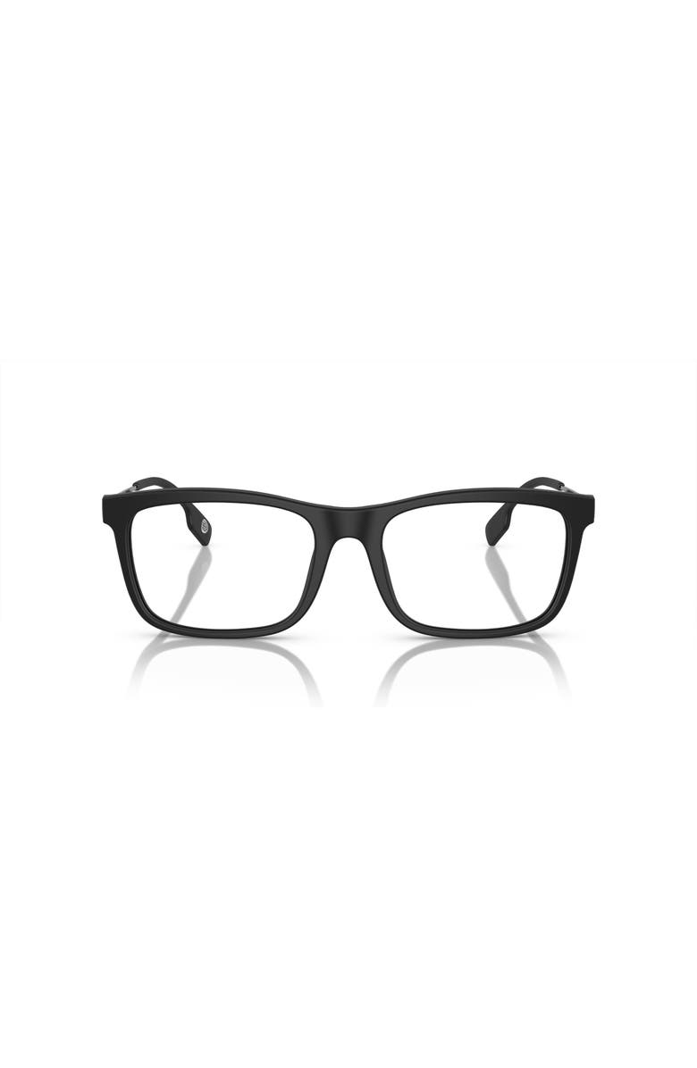 Burberry 55mm Rectangle optical glasses, Alternate, color, Black