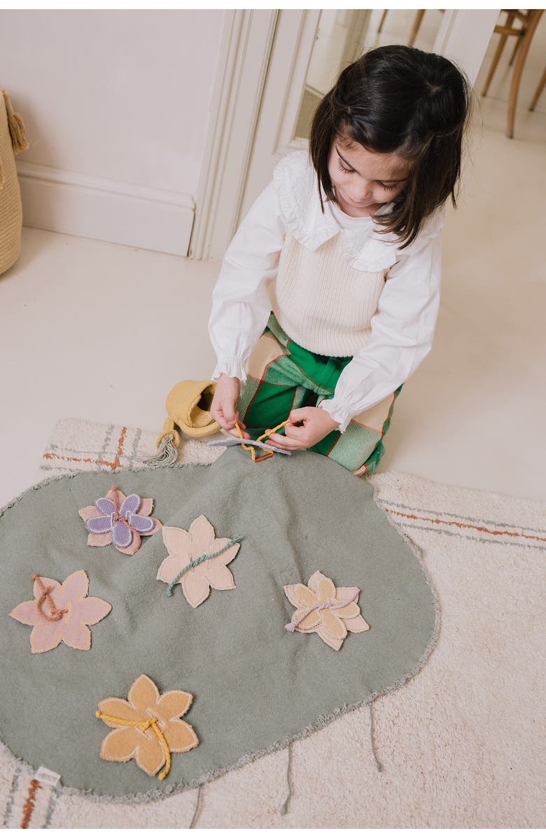 Lorena Canals Flower Garden Canvas Playset, Alternate, color, Blue