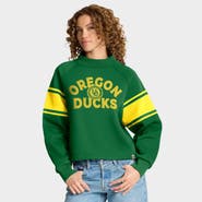 FANATICS Women's Fanatics Green Oregon Ducks Oversized Hometown Premium Punt Coverage Raglan Pullover Sweatshirt
