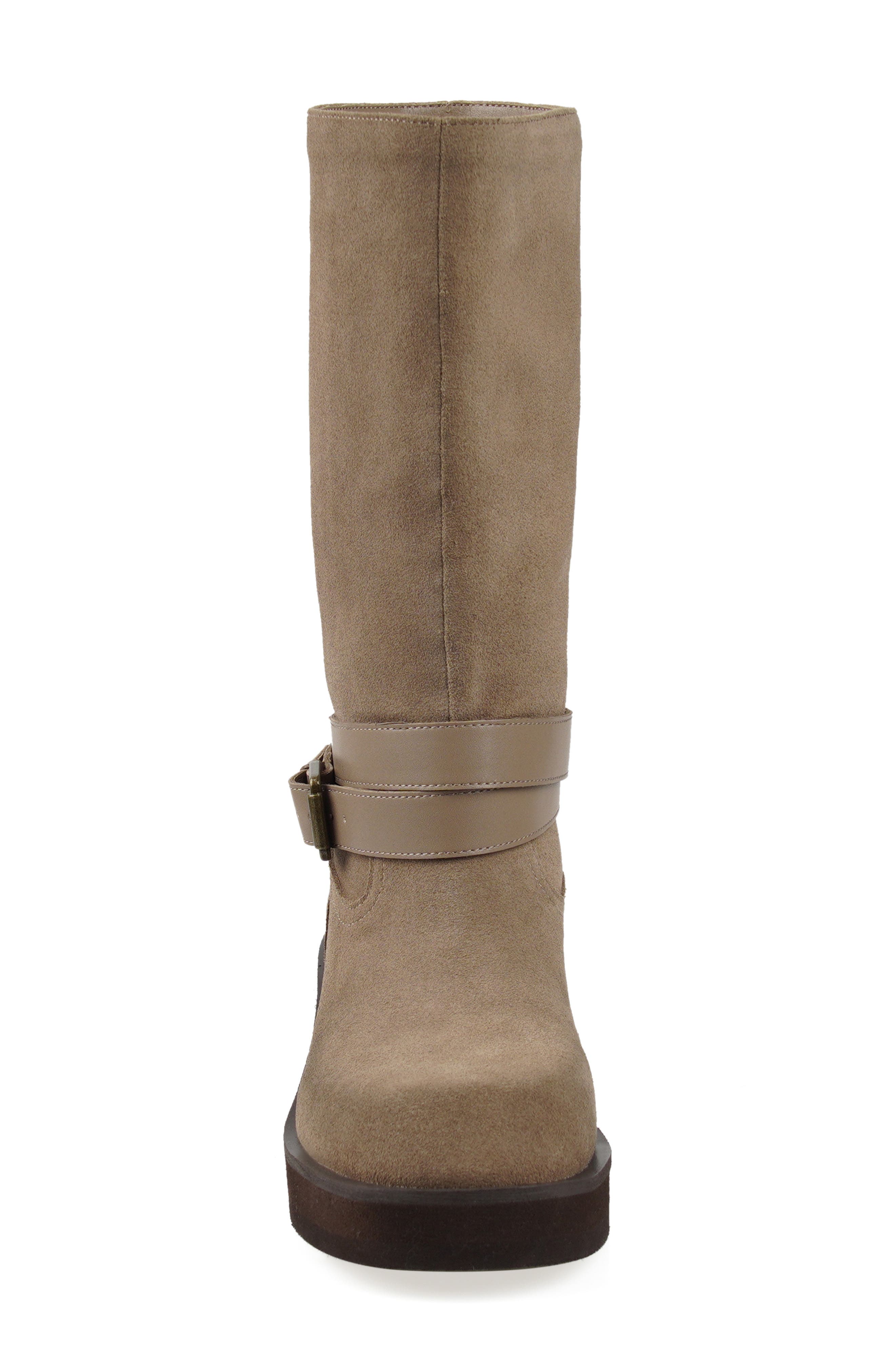 Crib Block Heel Boot, Alternate, color, BEIGE