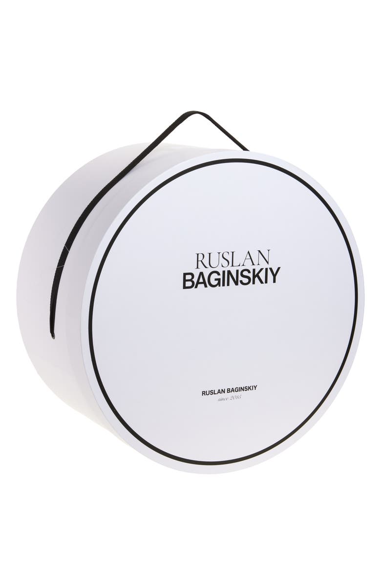 Ruslan Baginskiy Medium Hat Box, Main, color, White