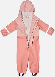 Deux par Deux Full-Zip Hooded Rain One Piece