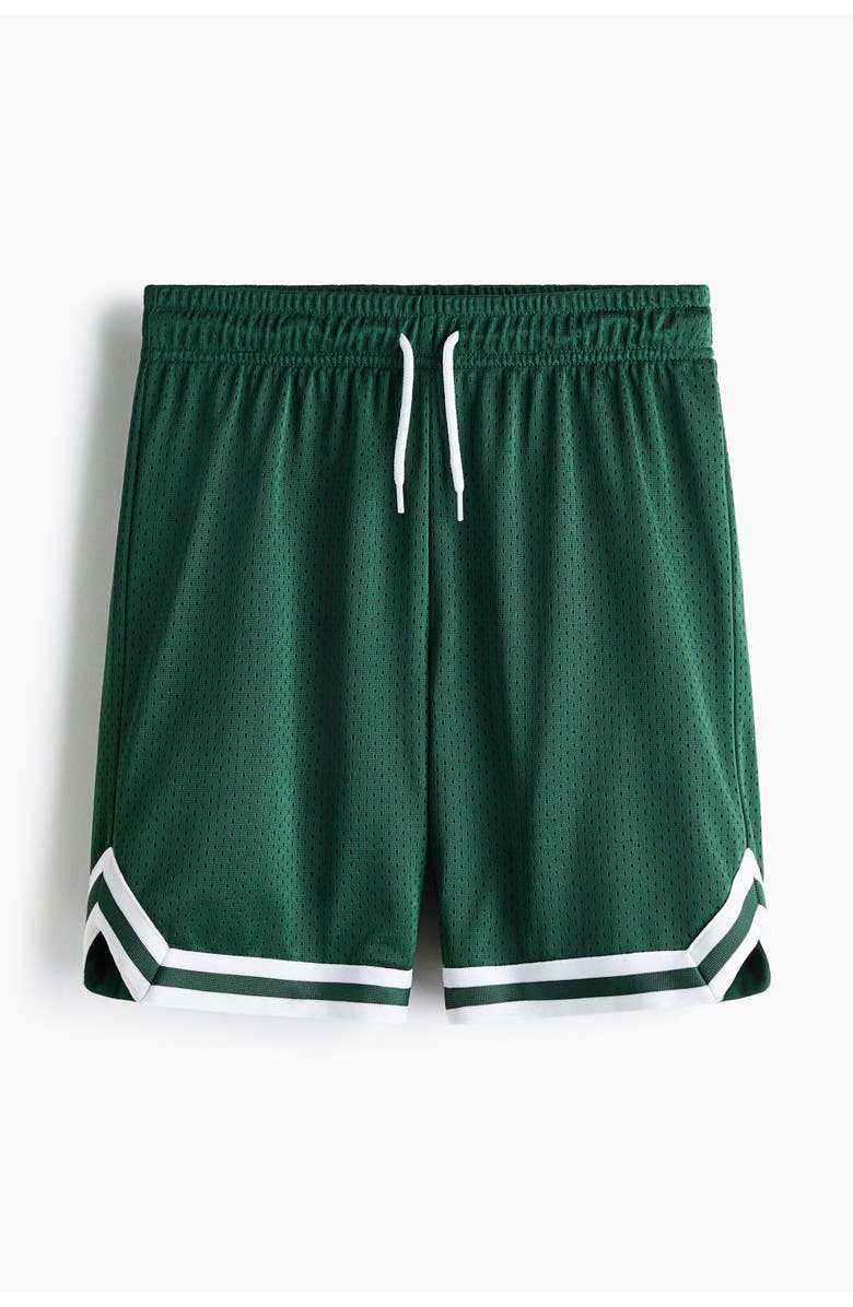 H&M Basketball shorts with drymove, Main, color, Green/Color-Block