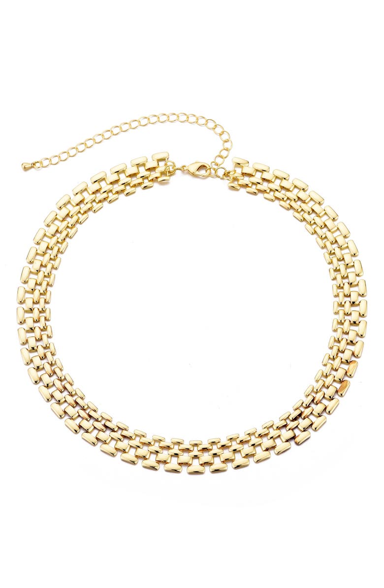 Adornia Flex Chain Necklace, Main, color, Gold