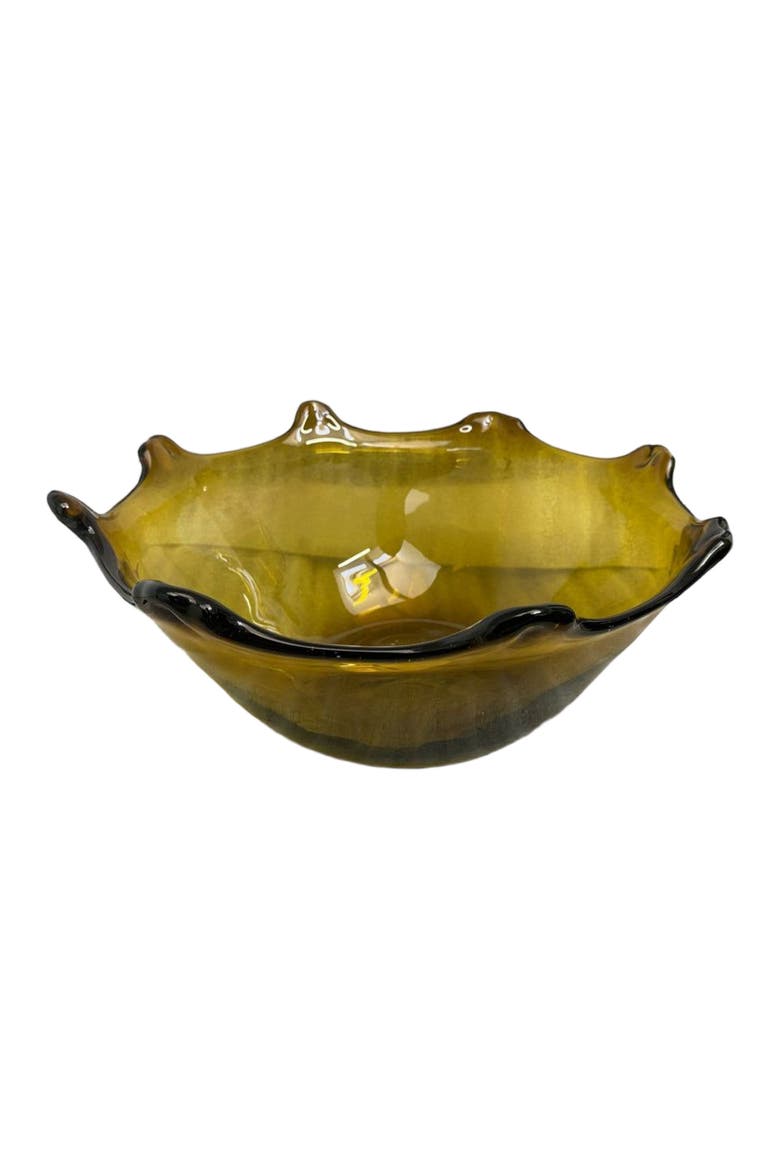 Yaxel Amber Bowl by Diego Olivero Studio, Main, color, Yellow