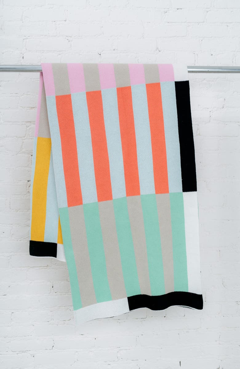 Dusen Dusen Stripe Throw Blanket, Alternate, color,