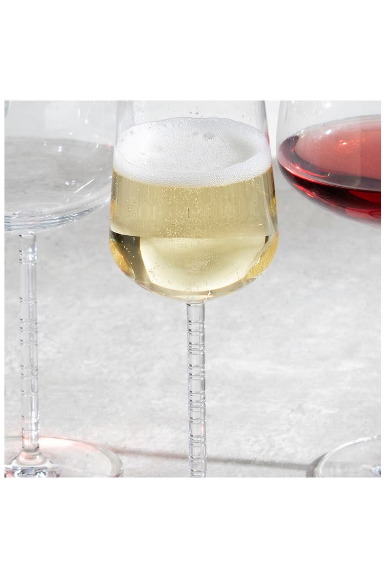 Journey Set of 4 Champagne Flutes, Alternate, color, CLEAR