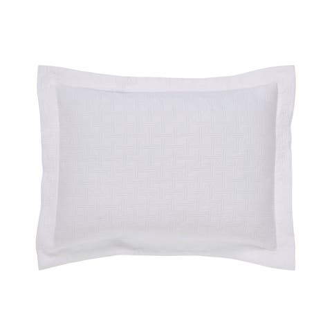 Frontier Geometric Matelasse Coverlet Sham