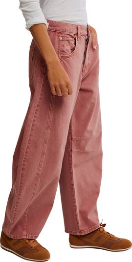Good Luck Mid Rise Barrel Leg Jeans