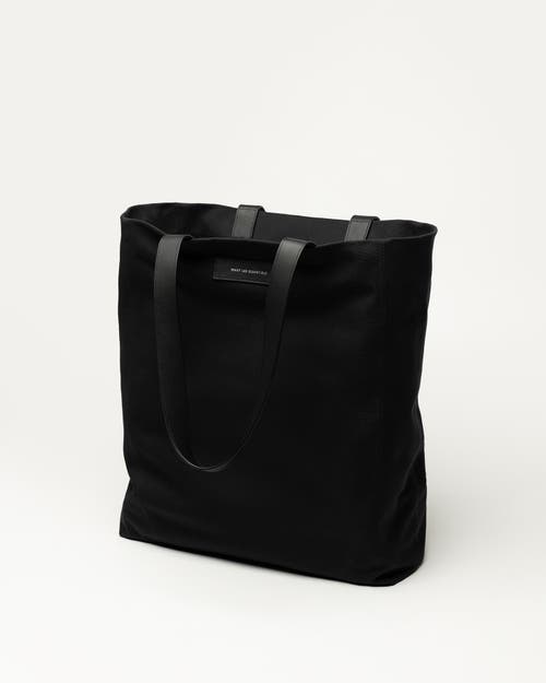 Want Les Essentiels De La Vie Want Les Essentiels Kenora Organic Cotton Canvas Tote In Black