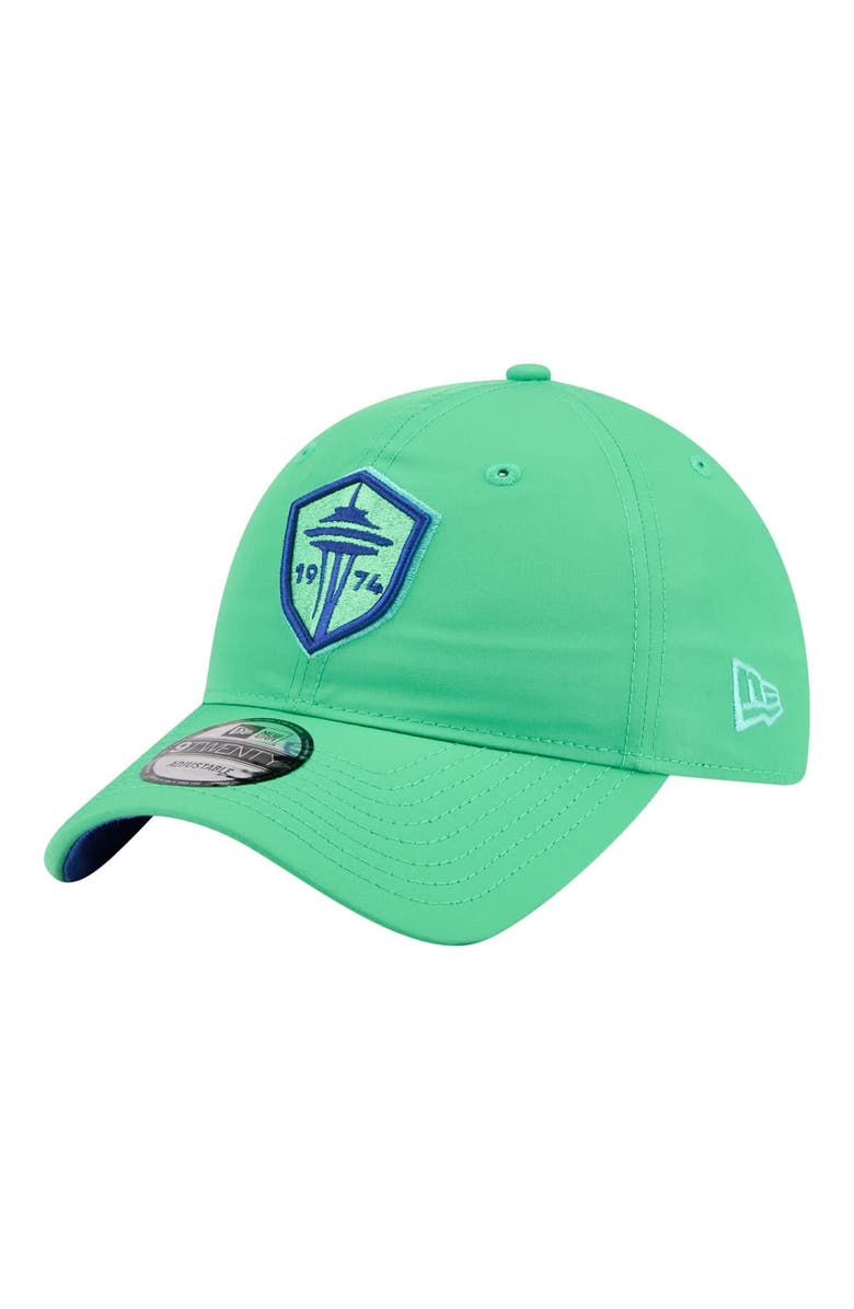 New Era Men's New Era Green Seattle Sounders FC 2026 Jersey Hook 9TWENTY Adjustable Hat, Alternate, color, Green