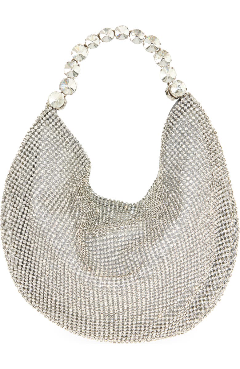 L’alingi Mini Crystal Embellished Handbag, Alternate, color, Silver