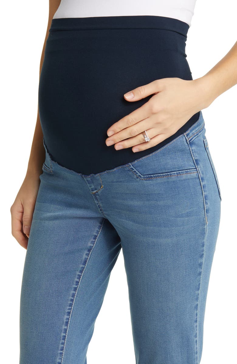 1822 Denim Better Butter Slim Straight Leg Maternity Jeans, Alternate, color, Royce