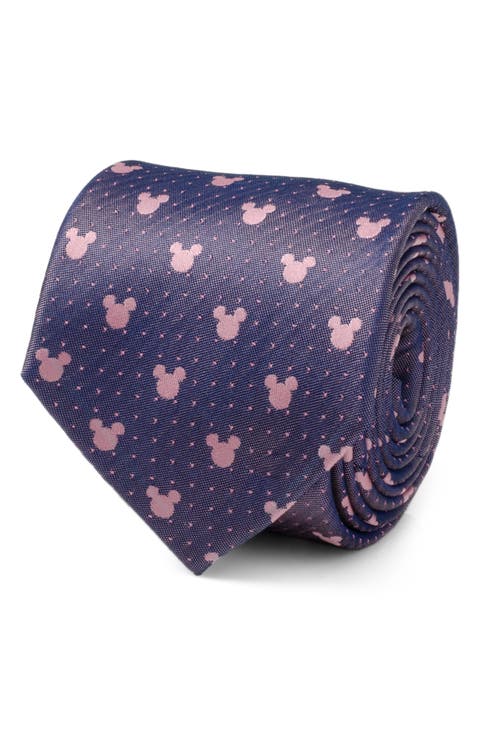 x Disney Mickey Silhouette Silk Tie