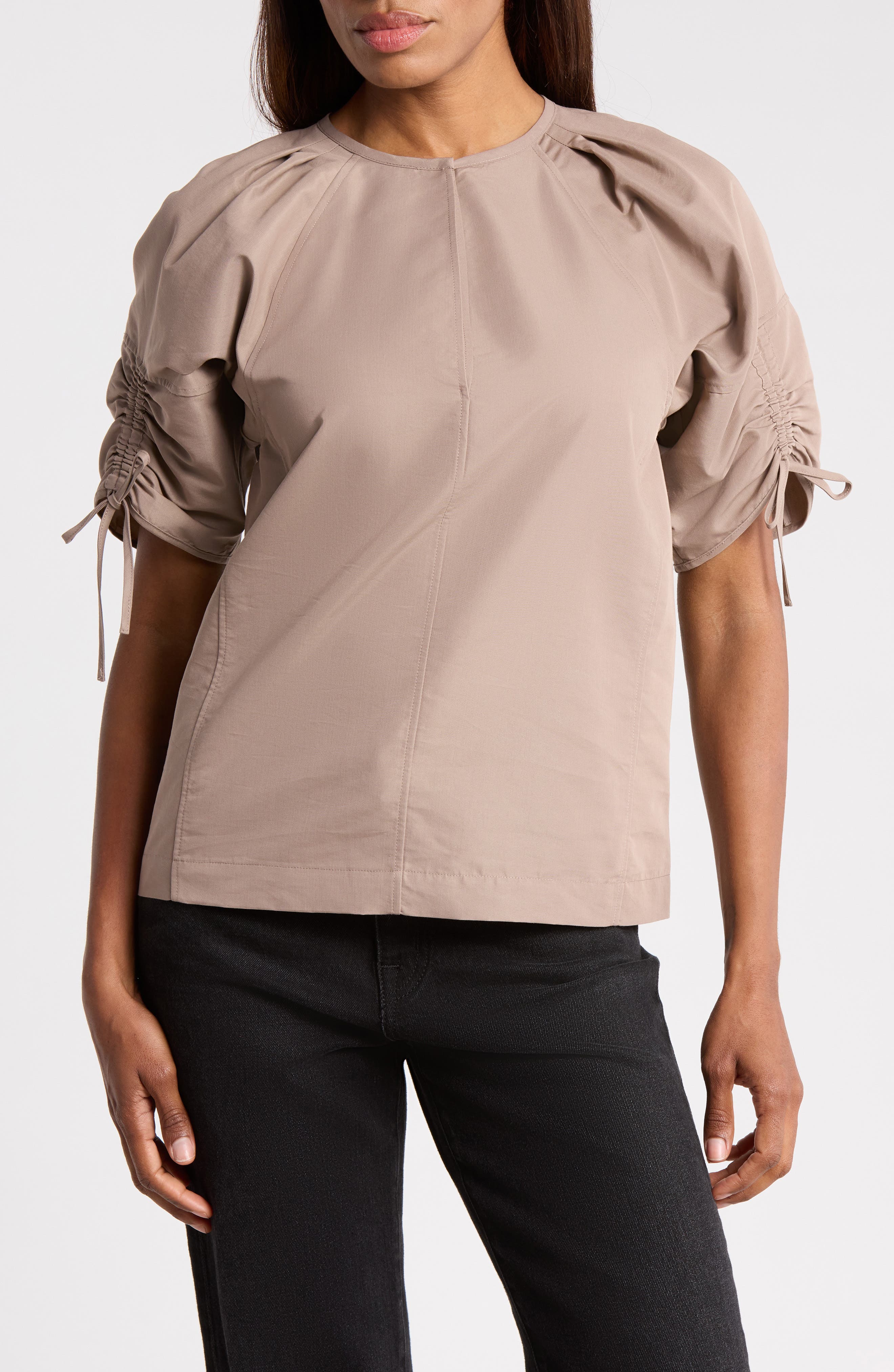 Shirred Sleeve Top