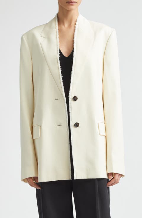 Raw Lapel Blazer