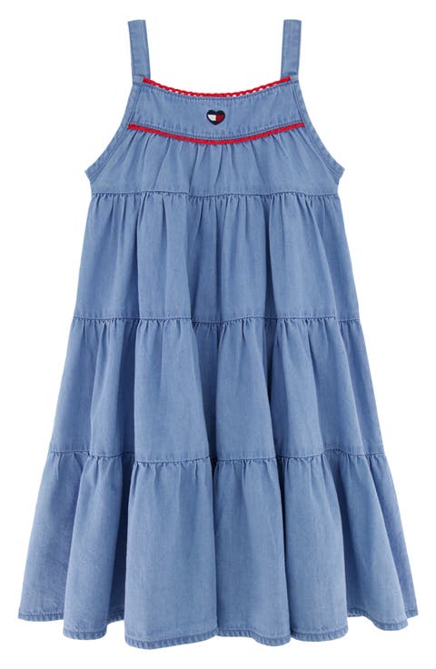 Kids' Tiered Denim Dress (Little Kid)