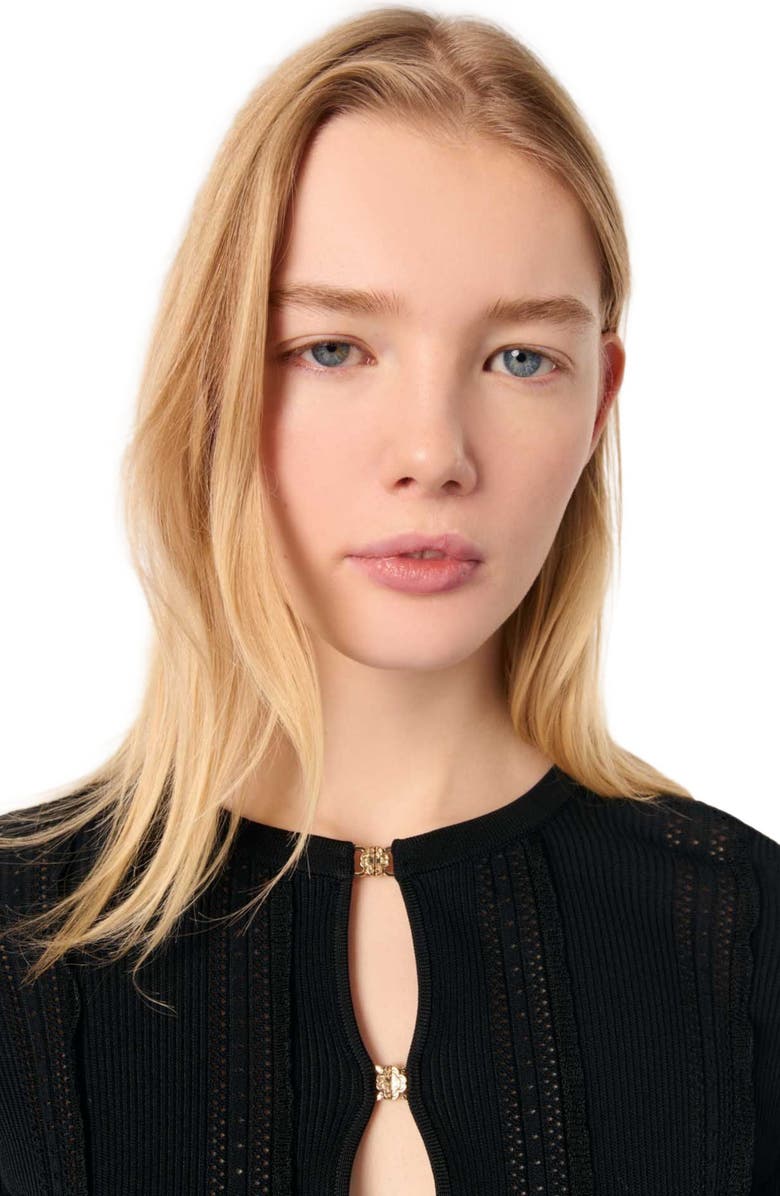 maje 2-in-1 cardigan, Alternate, color,