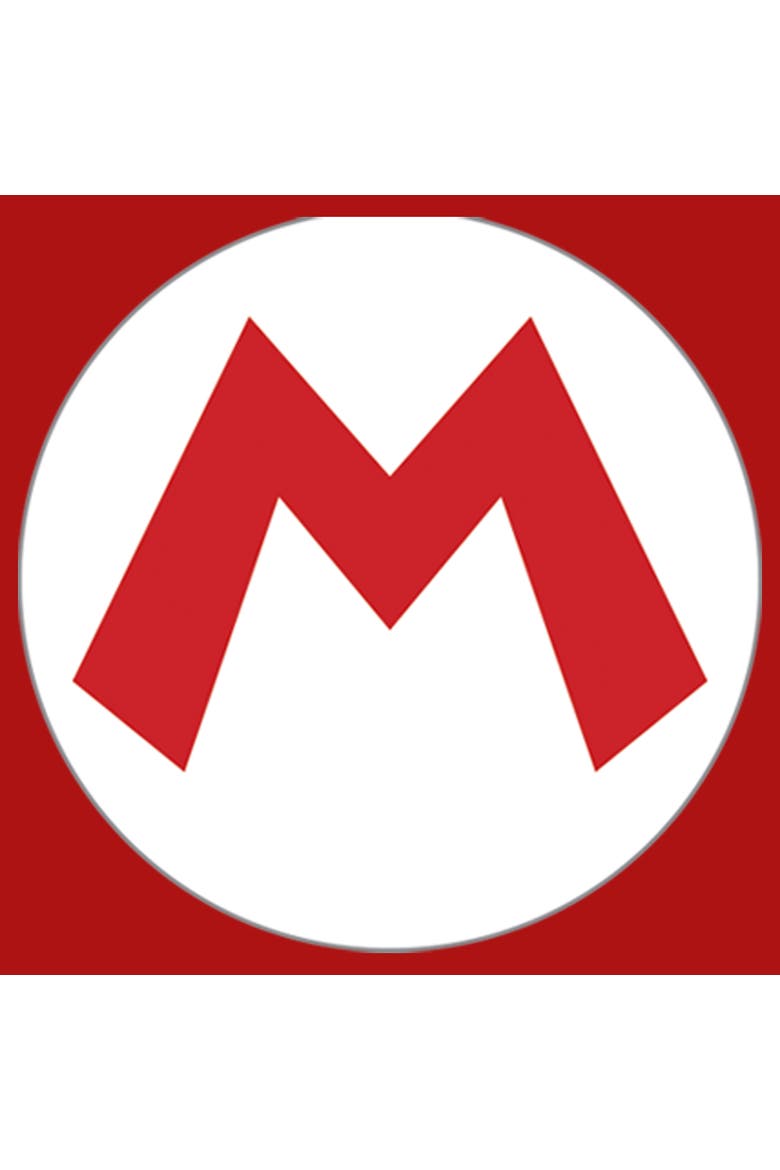 Boy's Nintendo Mario Circle Icon  Graphic T-Shirt, Alternate, color, Red