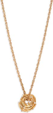 Oscar de la Renta Faux Pearl Nest Necklace