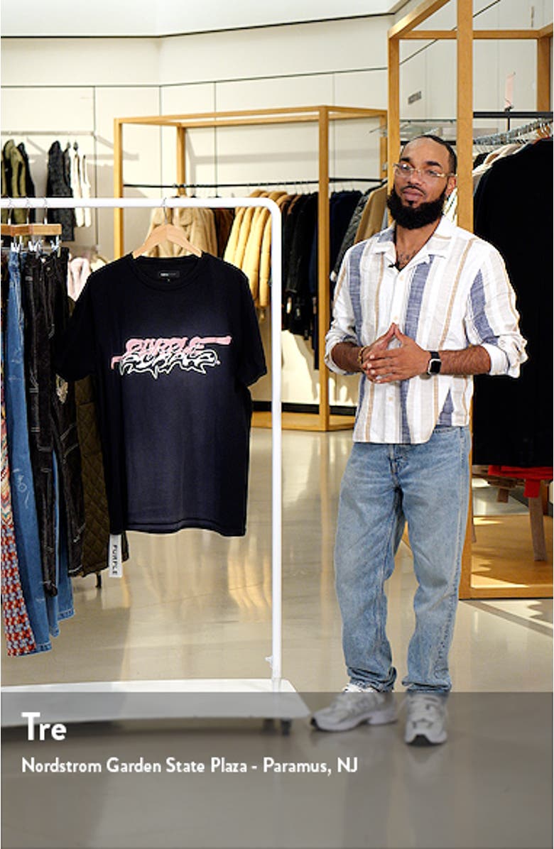 Textured Inside Out Cotton Graphic T-Shirt, sales video thumbnail