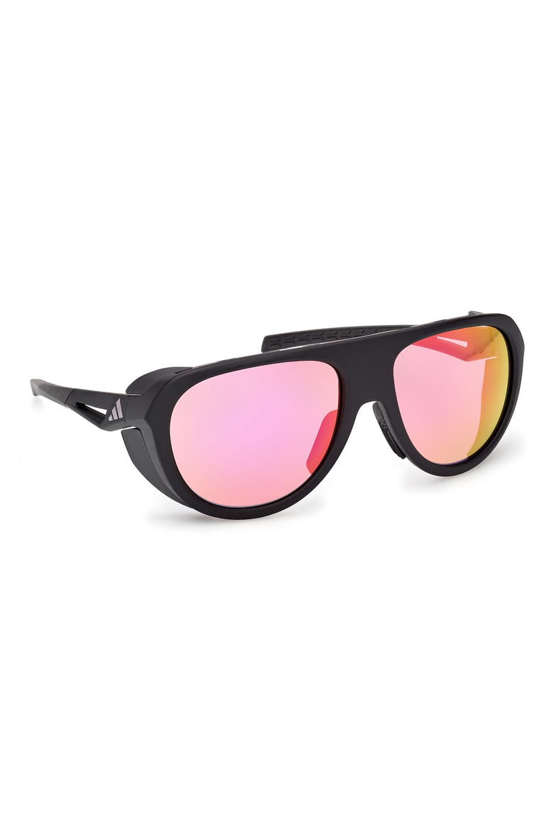 Pilot Sunglasses, Alternate, color, MATTE BLACK/ GRADIENT