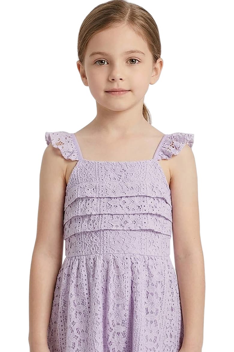 Kids' Floral Lace Sundress, Alternate, color, LAVENDER