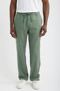 Mack Weldon Straight Leg Linen Blend Drawstring Pants
