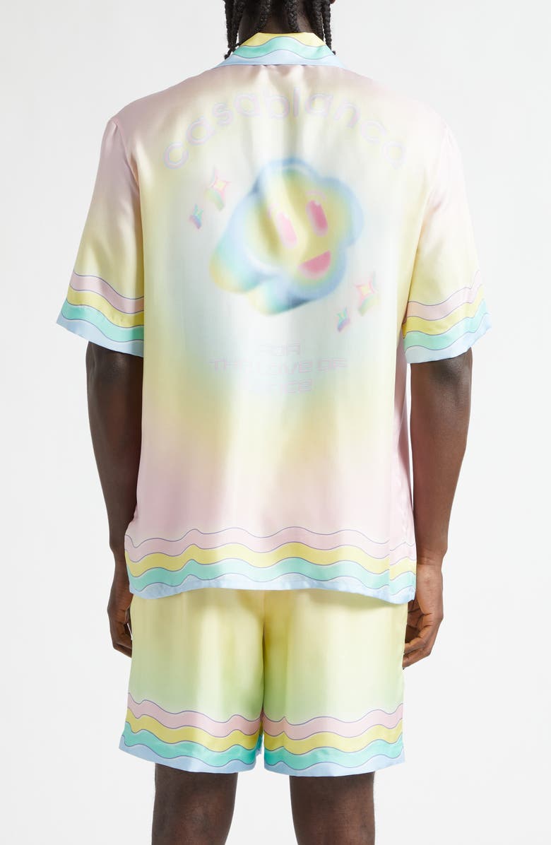 Casablanca For the Love of Dance Silk Camp Shirt, Alternate, color, For The Love Of Dan