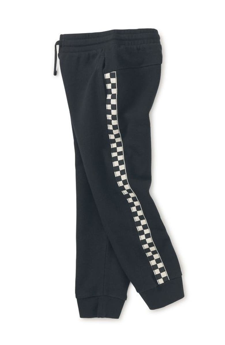 Tea Collection Stripe-Out Joggers, Alternate, color, Jet Black