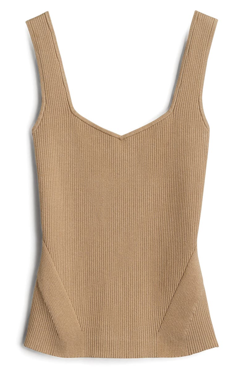 rag & bone Asher Rib Tank, Alternate, color, Light Brown