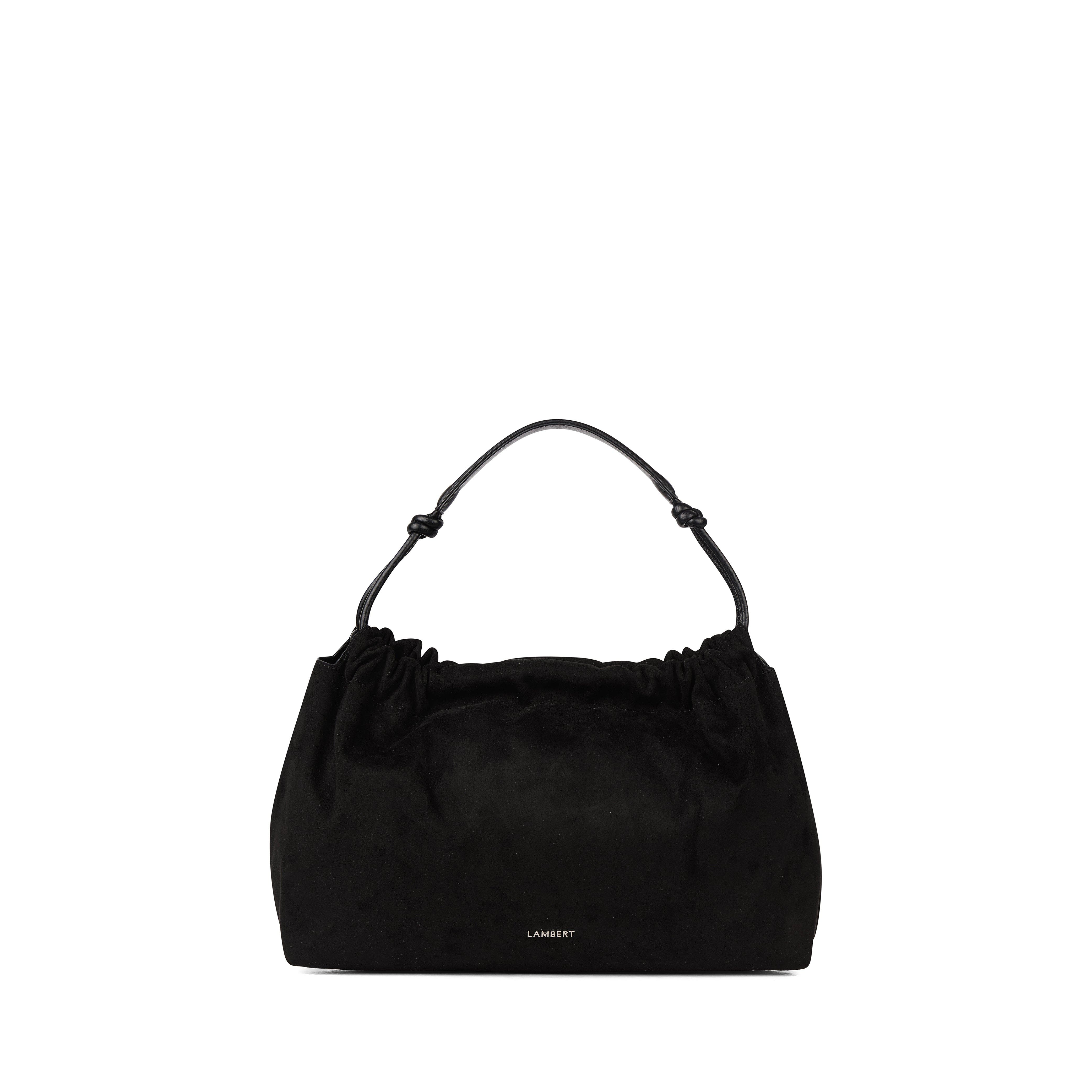 Lambert Lara - Vegan Suede Shoulder Bag, Main, color, Black