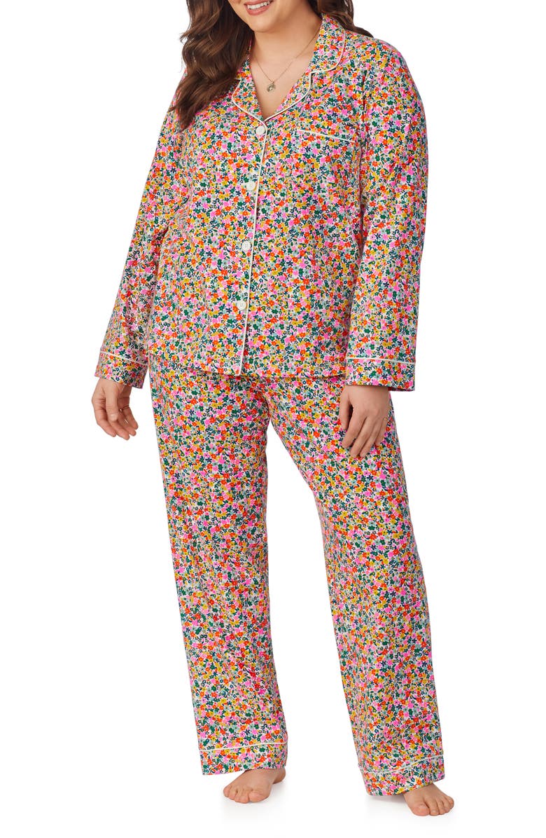 BedHead Pajamas Print Stretch Jersey Pajamas, Alternate, color, Fresh Picks