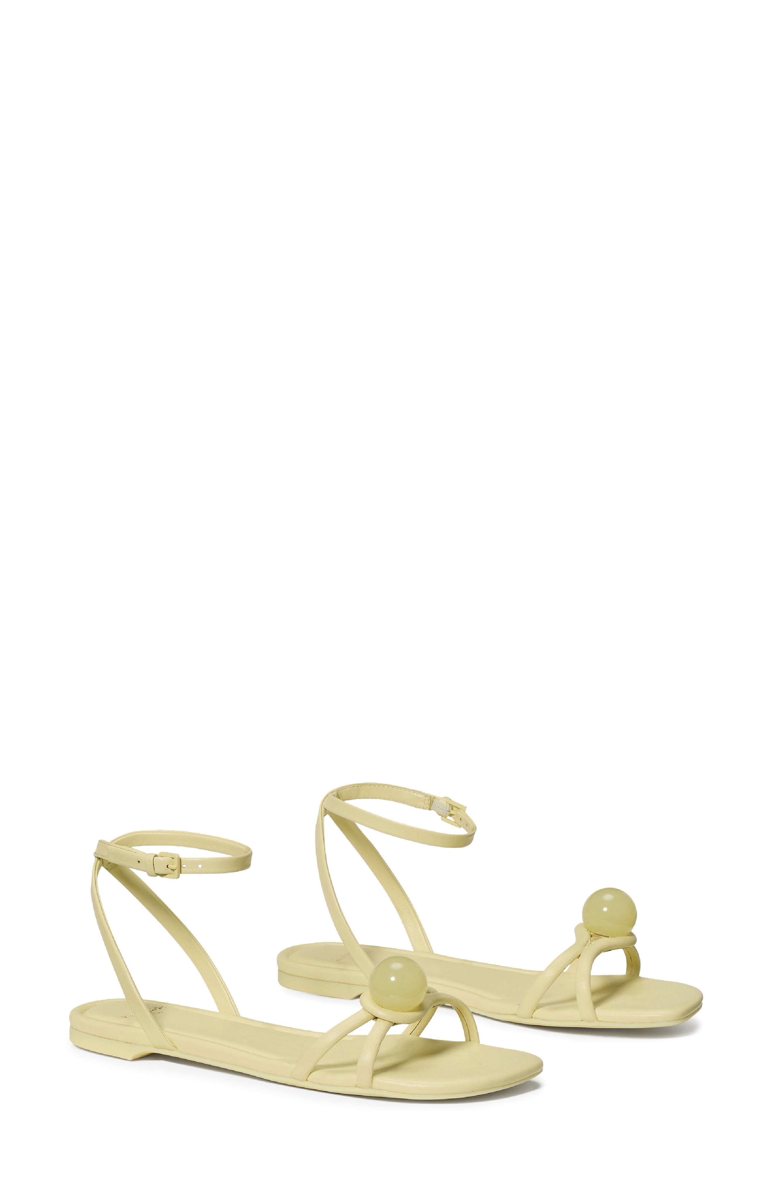 harmony ankle strap sandal, Alternate, color, PALE CITRON