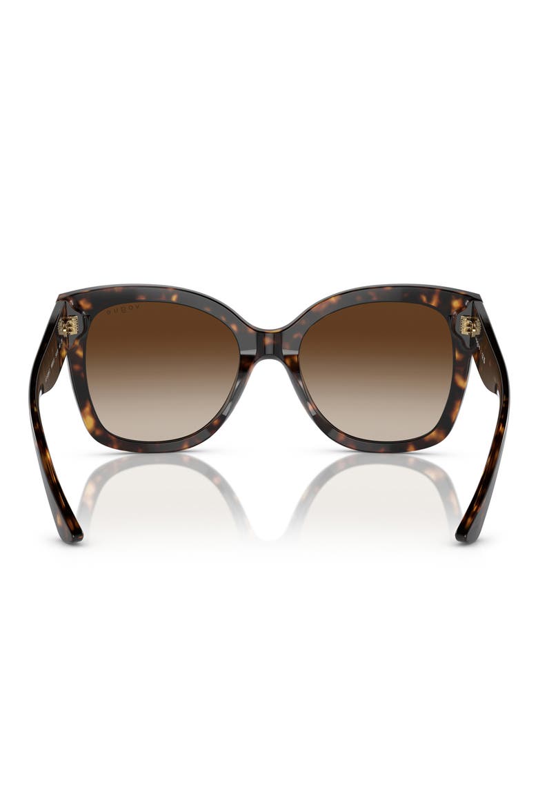 VO5338S 54mm Square Sunglasses, Alternate, color, DARK HAVANA / BROWN GRADIENT