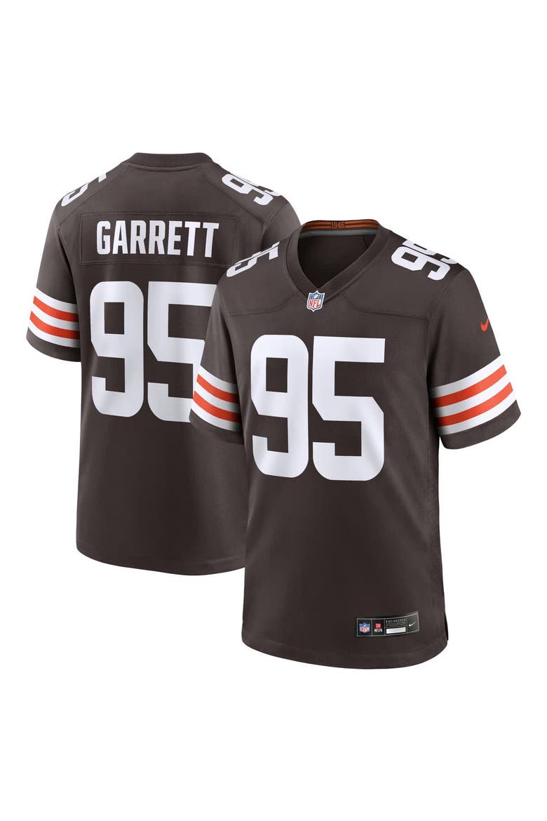 Men's Nike Myles Garrett  Brown Cleveland Browns Team Game Jersey, Alternate, color, Brown