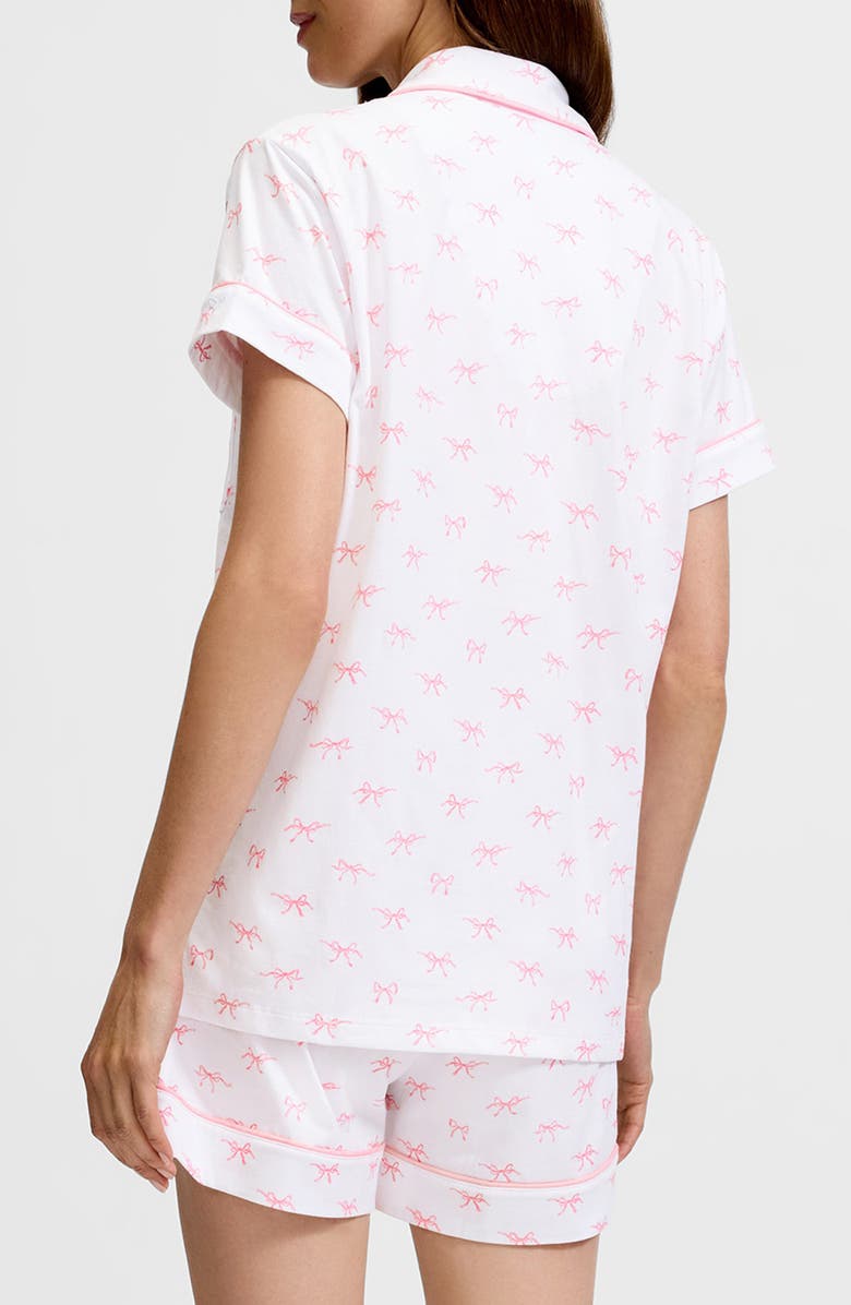 Petite Plume Pima Cotton Jersey Short Pajamas, Alternate, color, White